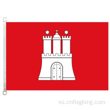 Bandera de Hamburgo 90 * 150cm 100% poliéster